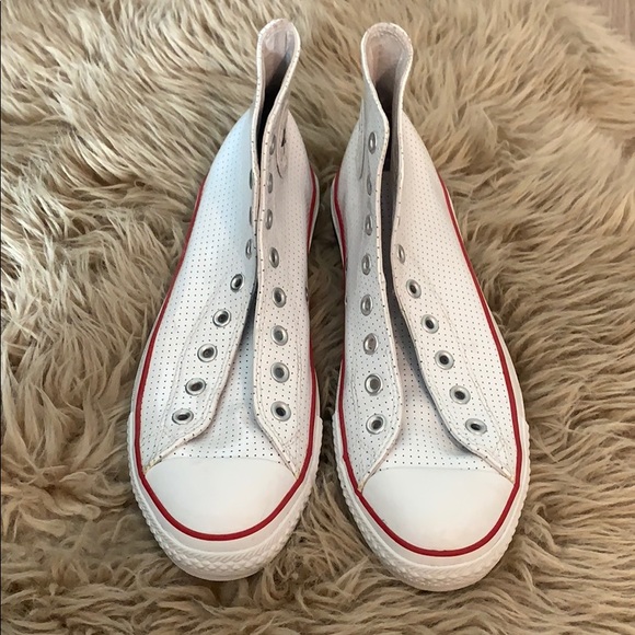 White Converse Chuck Taylor All Star High-Tops - Picture 2 of 6